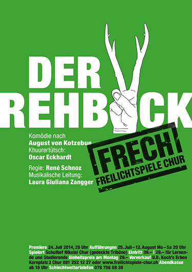 Plakat, 2014, Gestaltung Albi Brun, Freilichtspiele Chur